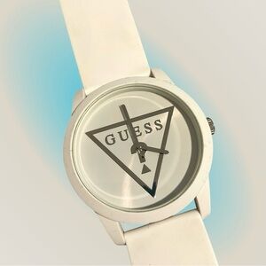 Guess White and Silver Women's Watch